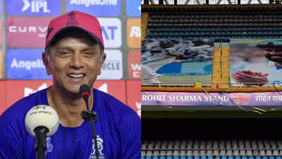 'You hit so many sixes, they had to name a stand after you!': Rahul Dravid’s witty tribute to Rohit Sharma after Wankhede honour